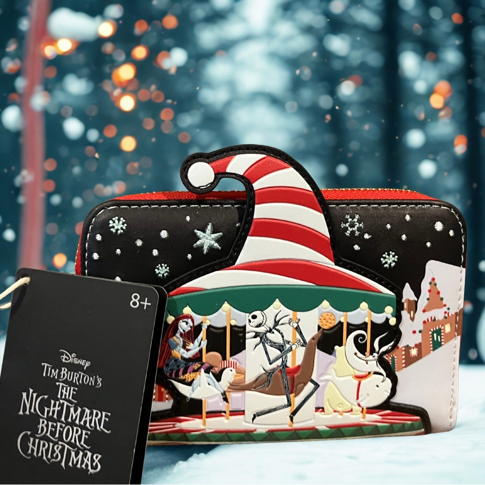 NWT Loungefly Disney  Nightmare Before Christmas zip Wallet